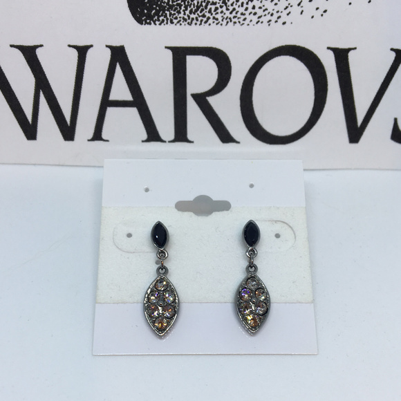 Beautiful Swarovski Crystal & 14K Pierced Earrings DISCONTINUTED - Picture 1 of 5